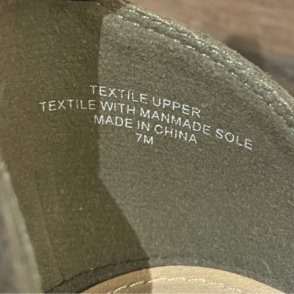 Ann Taylor Loft Espadrille Wedge Sandal in Vibrant Olive 7M - Picture 9 of 9